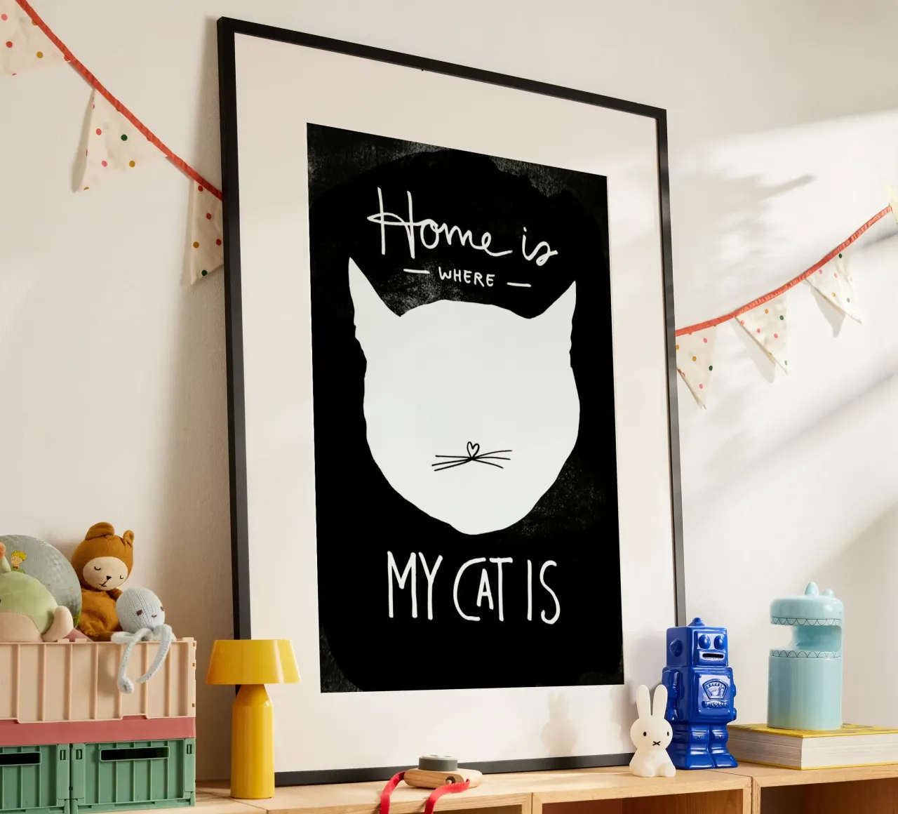 Cat poster con telaio in plastica da typealive