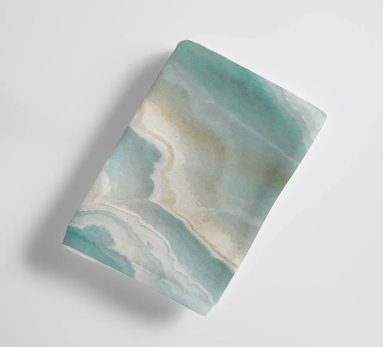 Aquamarine marble design - elegance in soft colours towel by Whole©