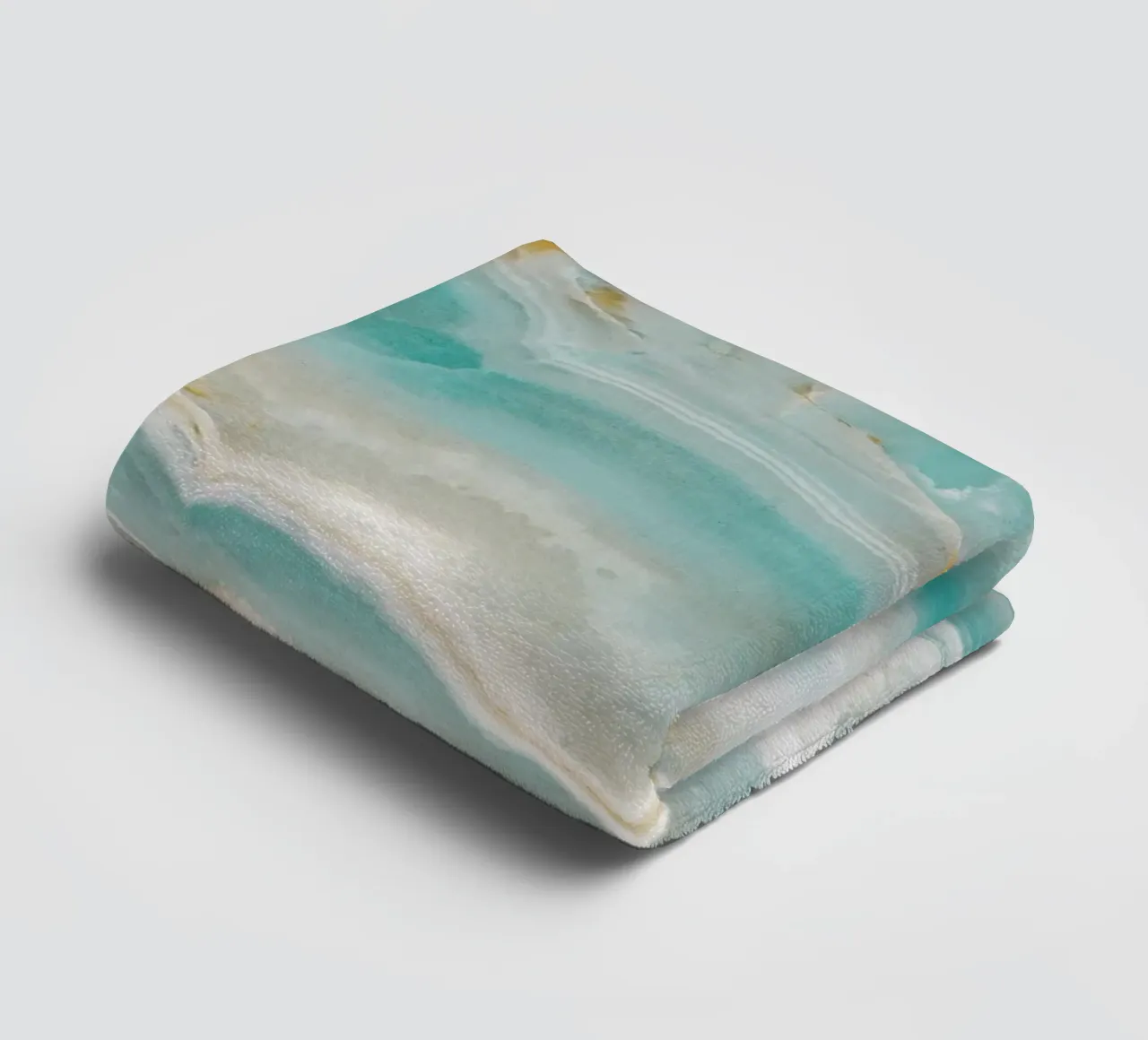 Aquamarine marble design - elegance in soft colours towel by Whole©