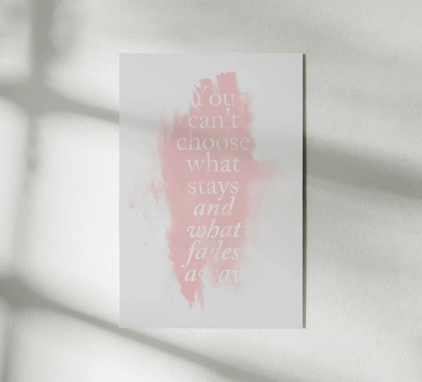 Fade acrylic glass by typealive