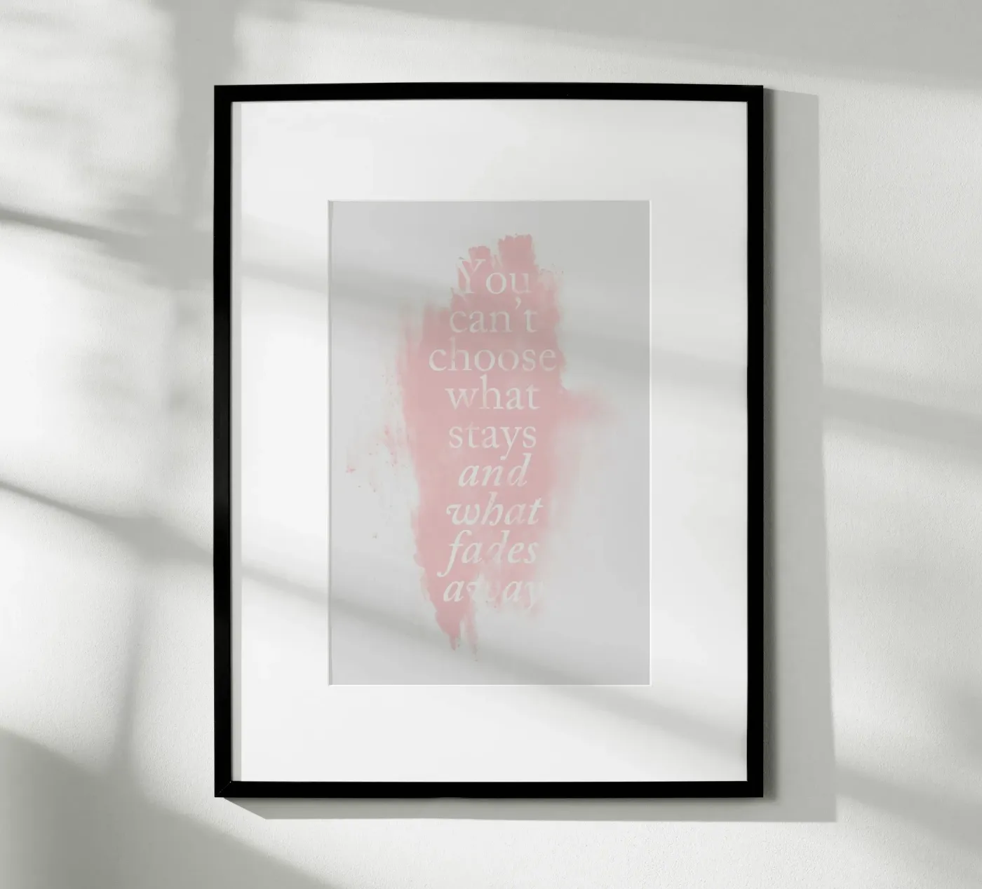 Fade Poster von typealive