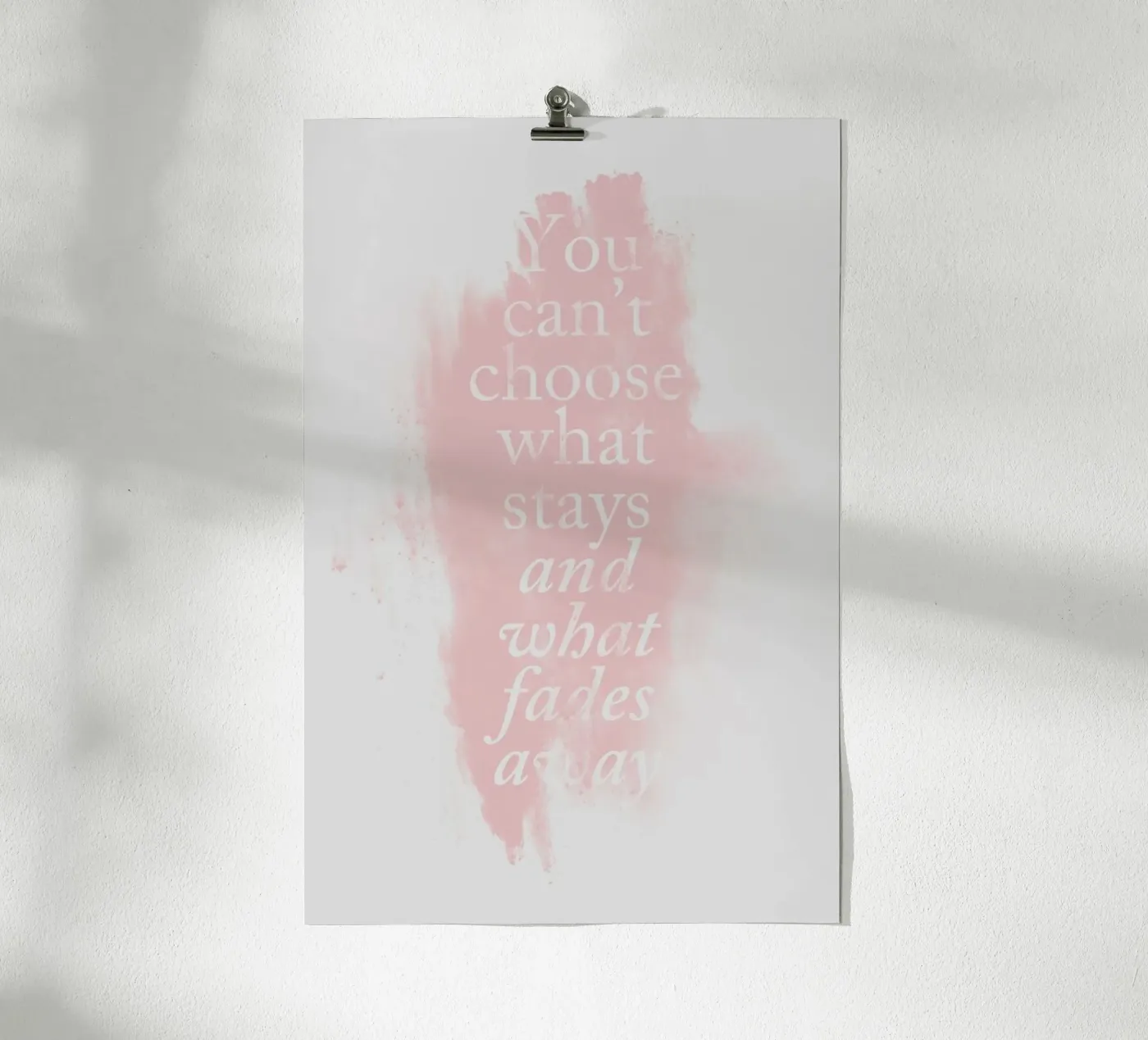 Fade Poster von typealive