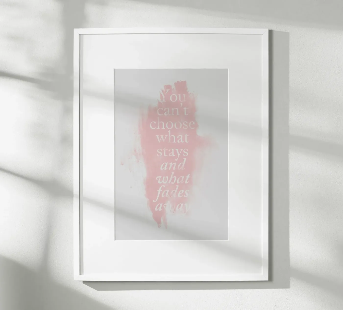 Fade Poster von typealive