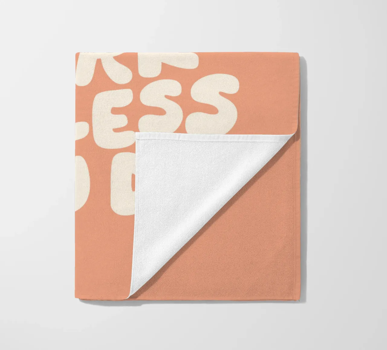 I sogni non funzionano se non si fa Typografie Design in Peach telo mare da THE MOTIVATED TYPE