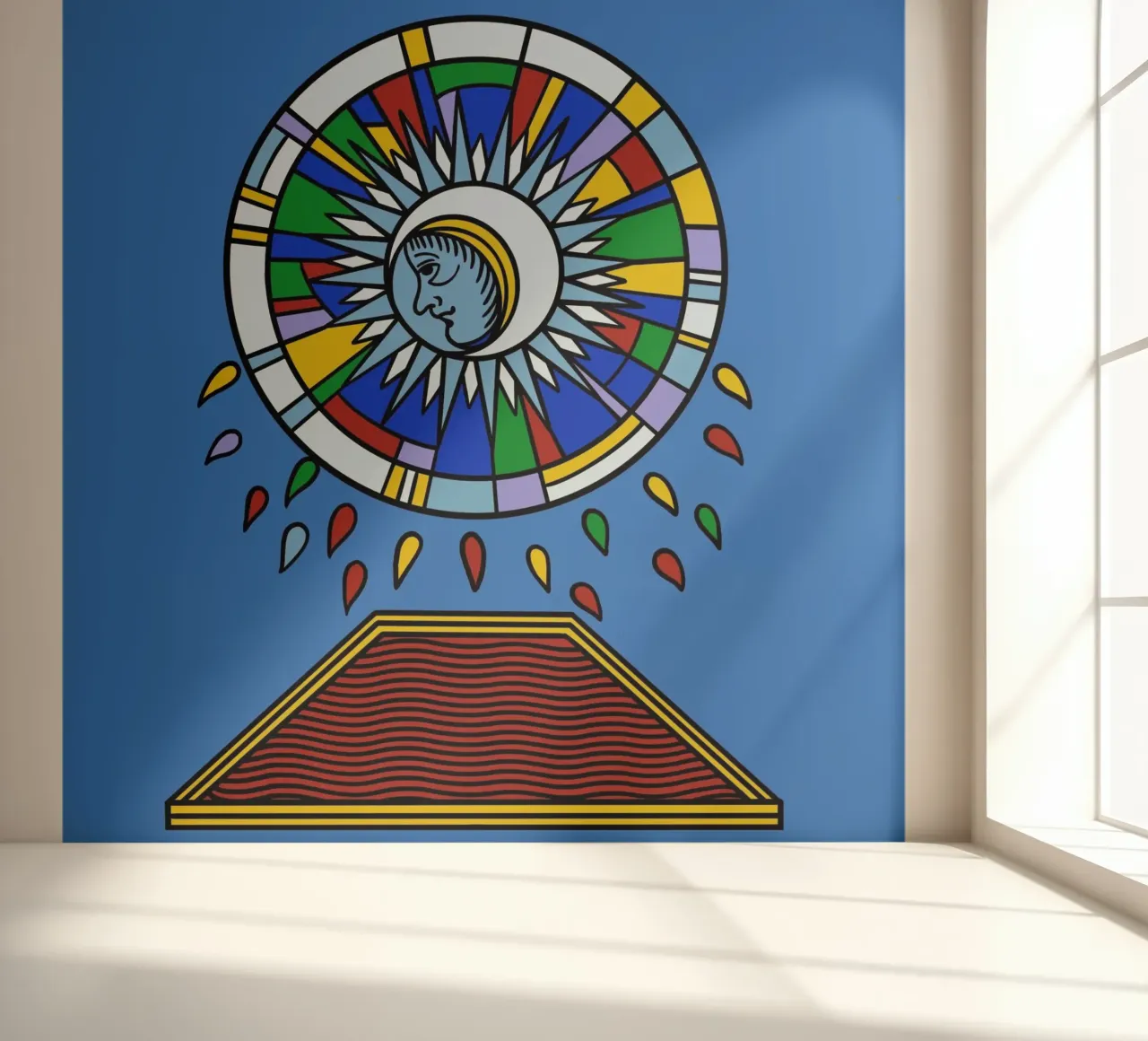 Violent Moon fotobehang van Charlie's Heart