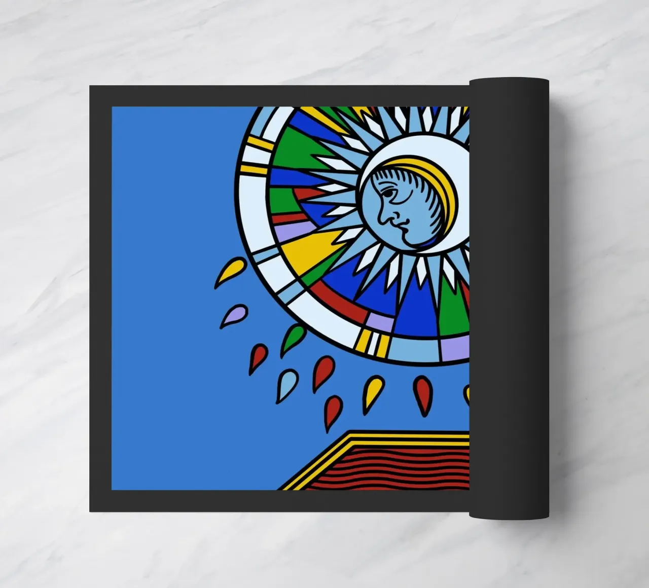 Violent Moon doormat by Charlie's Heart