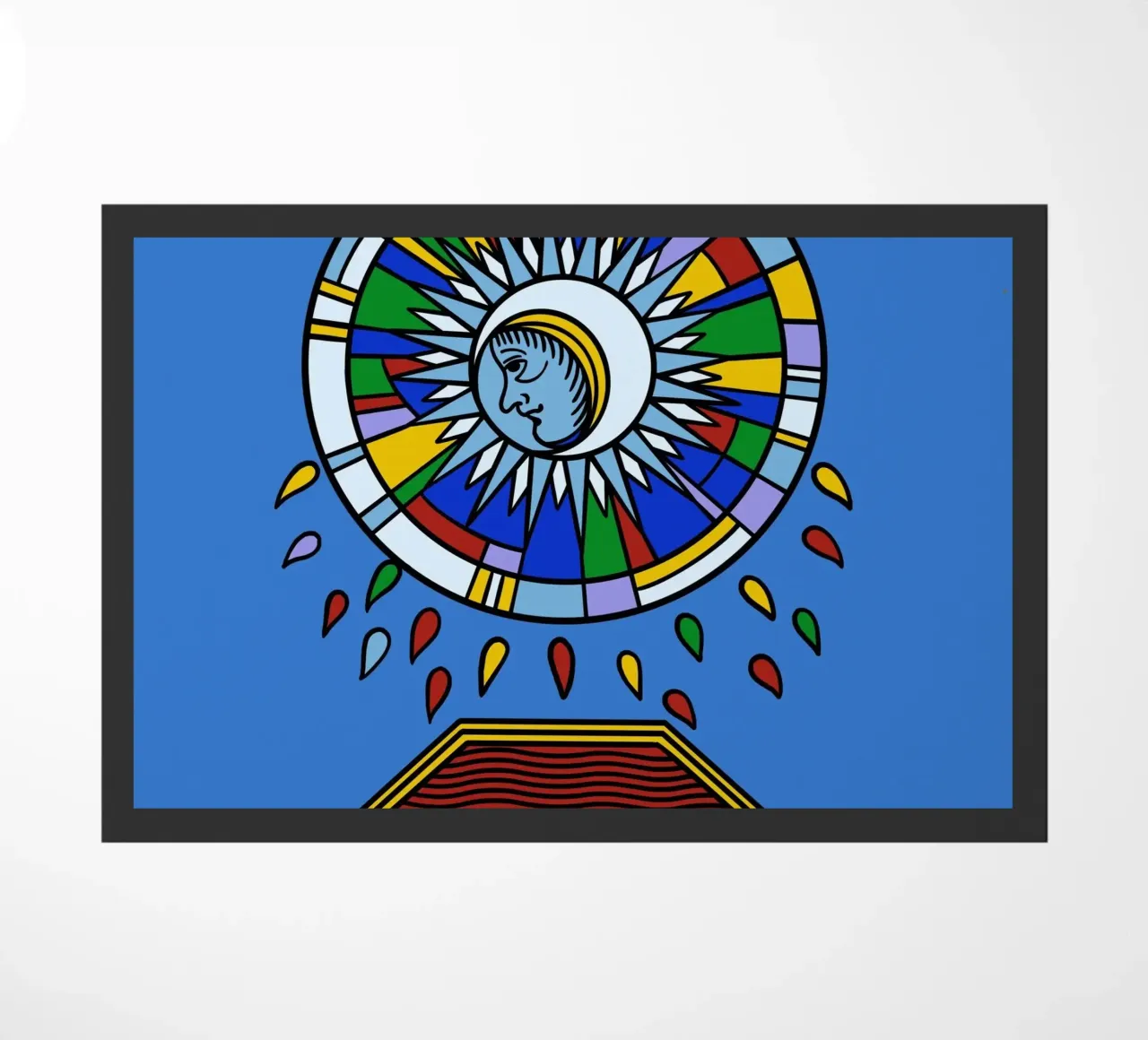 Violent Moon doormat by Charlie's Heart