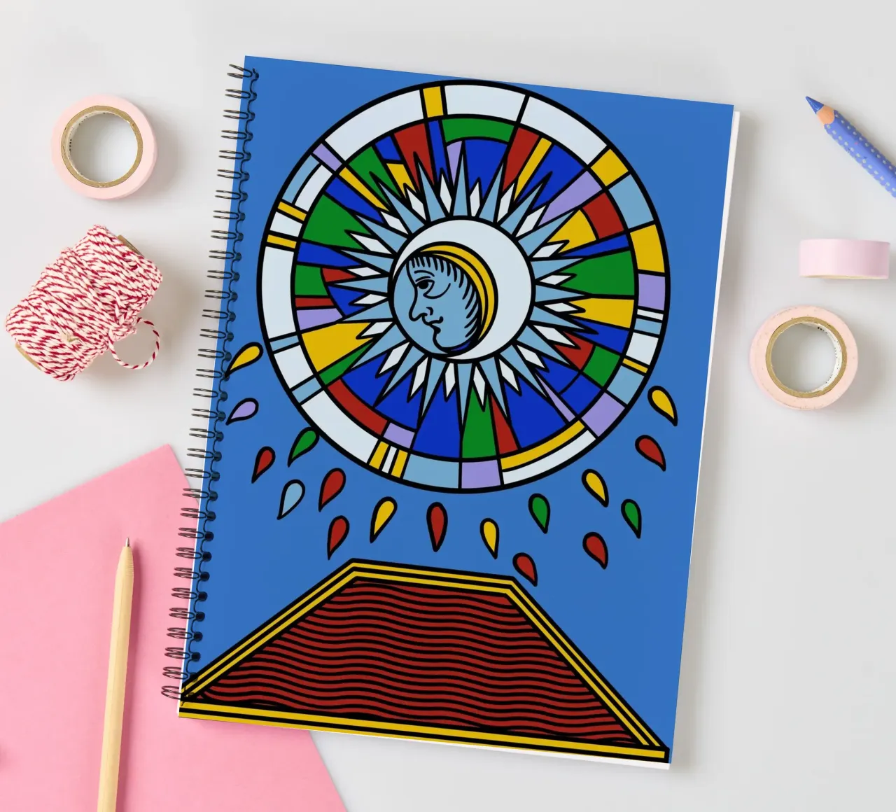 Violent Moon spiral notebook by Charlie's Heart
