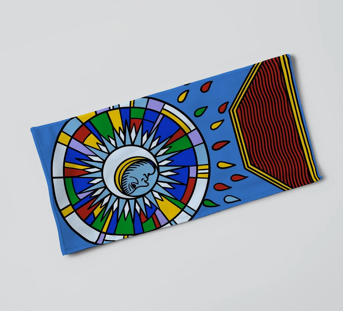 Violent Moon Handtuch von Charlie's Heart