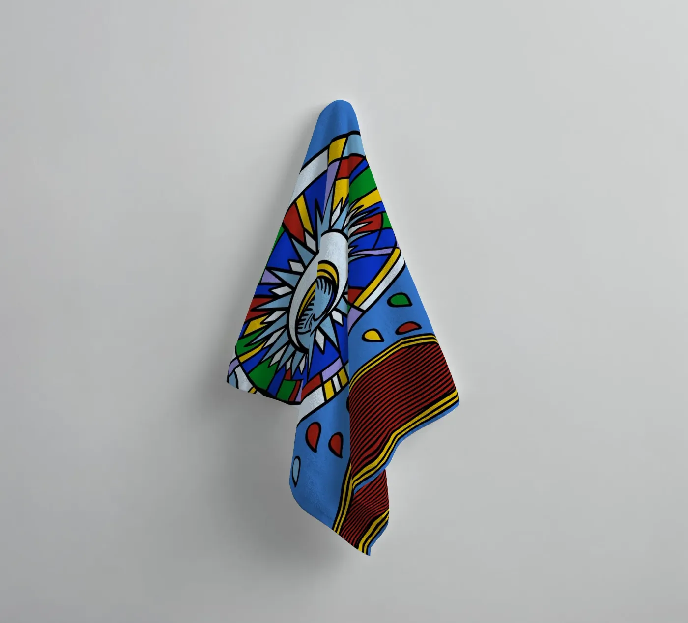 Violent Moon badhanddoek van Charlie's Heart