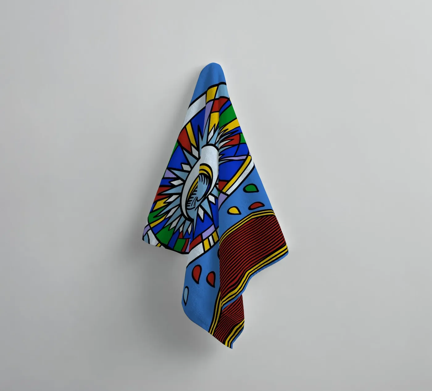 Violent Moon badhanddoek van Charlie's Heart