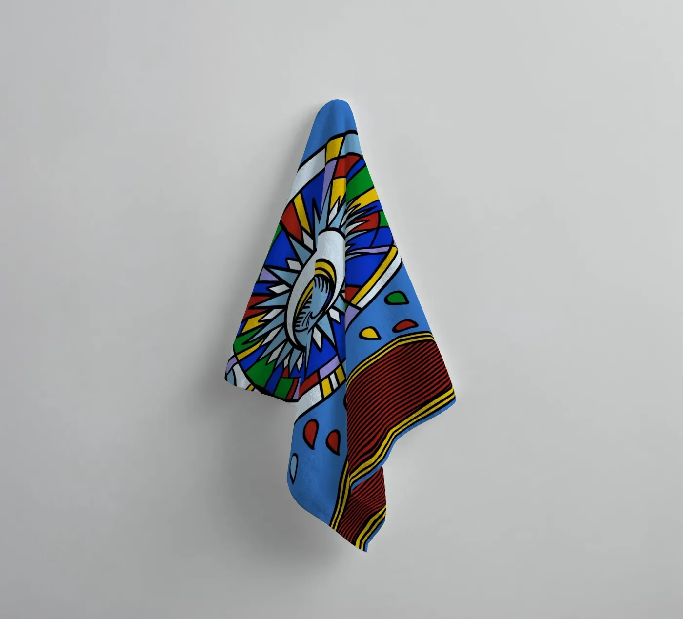 Violent Moon Handtuch von Charlie's Heart