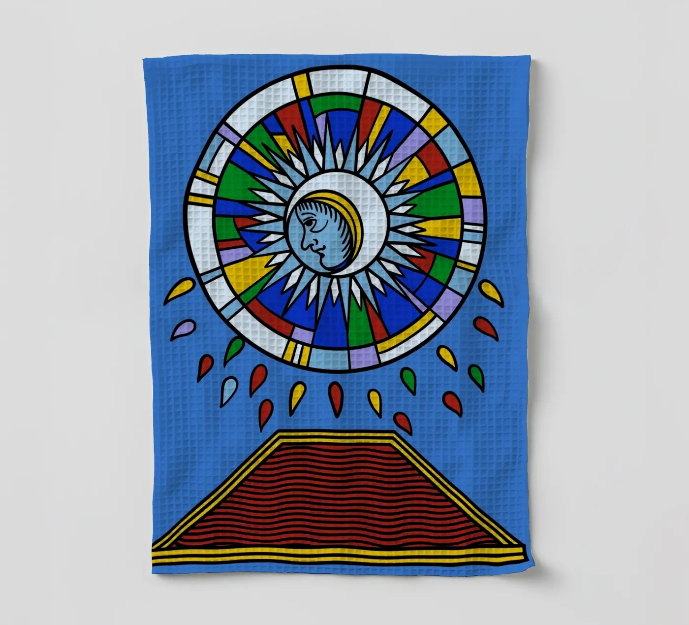 Violent Moon tea towel by Charlie's Heart