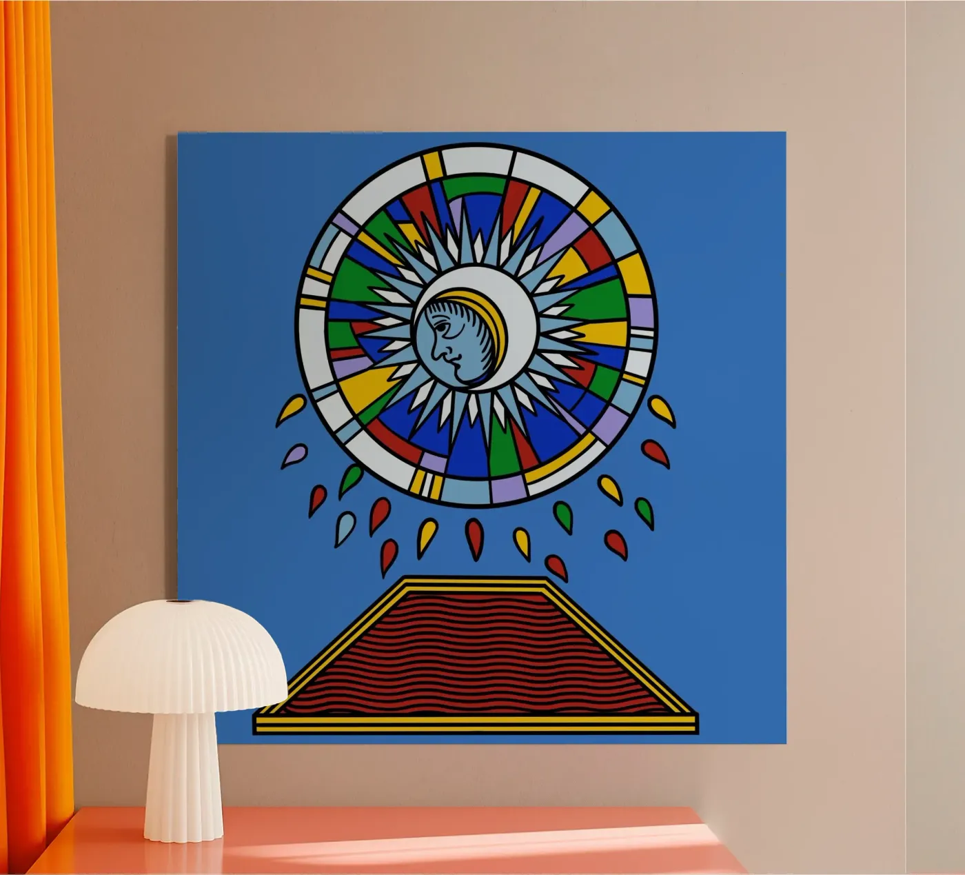 Violent Moon Acryl-Glas von Charlie's Heart