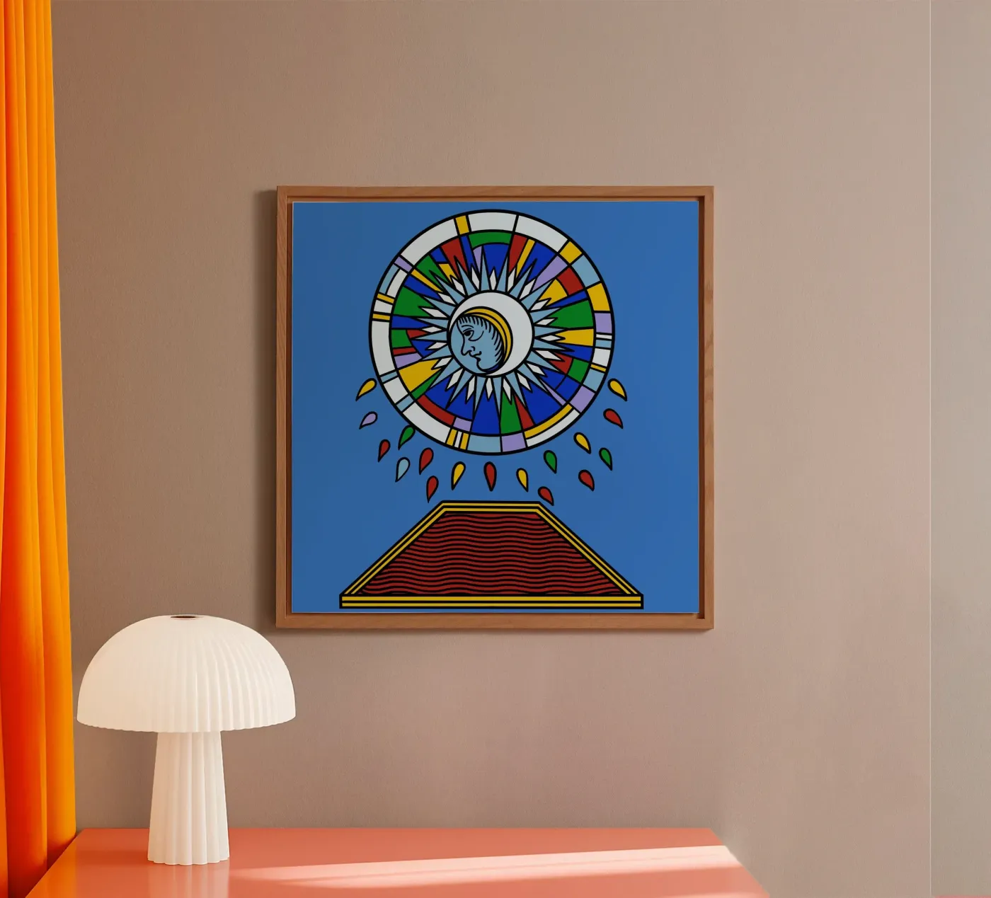 Violent Moon alluminio dibond da Charlie's Heart