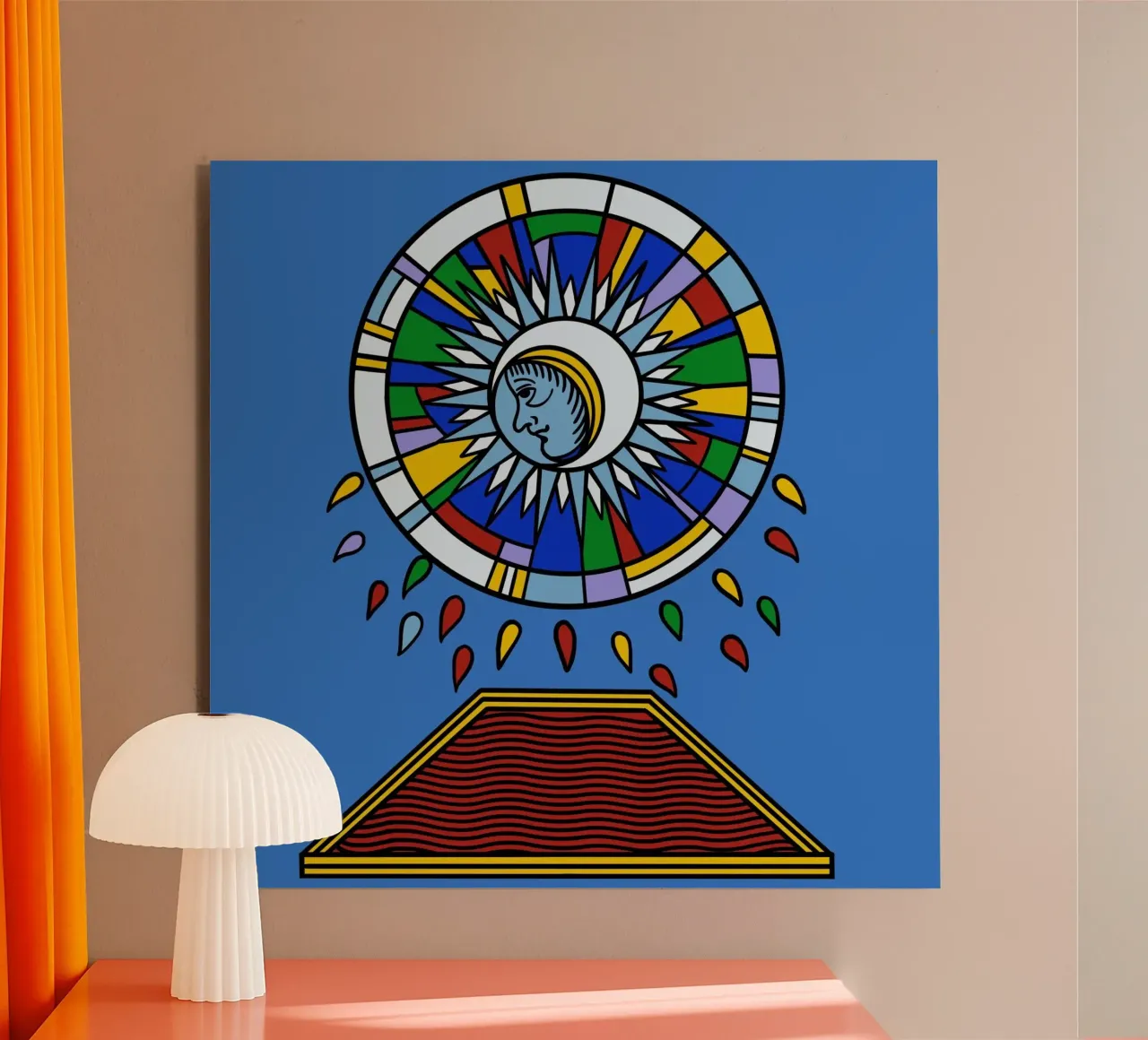 Violent Moon alluminio dibond da Charlie's Heart