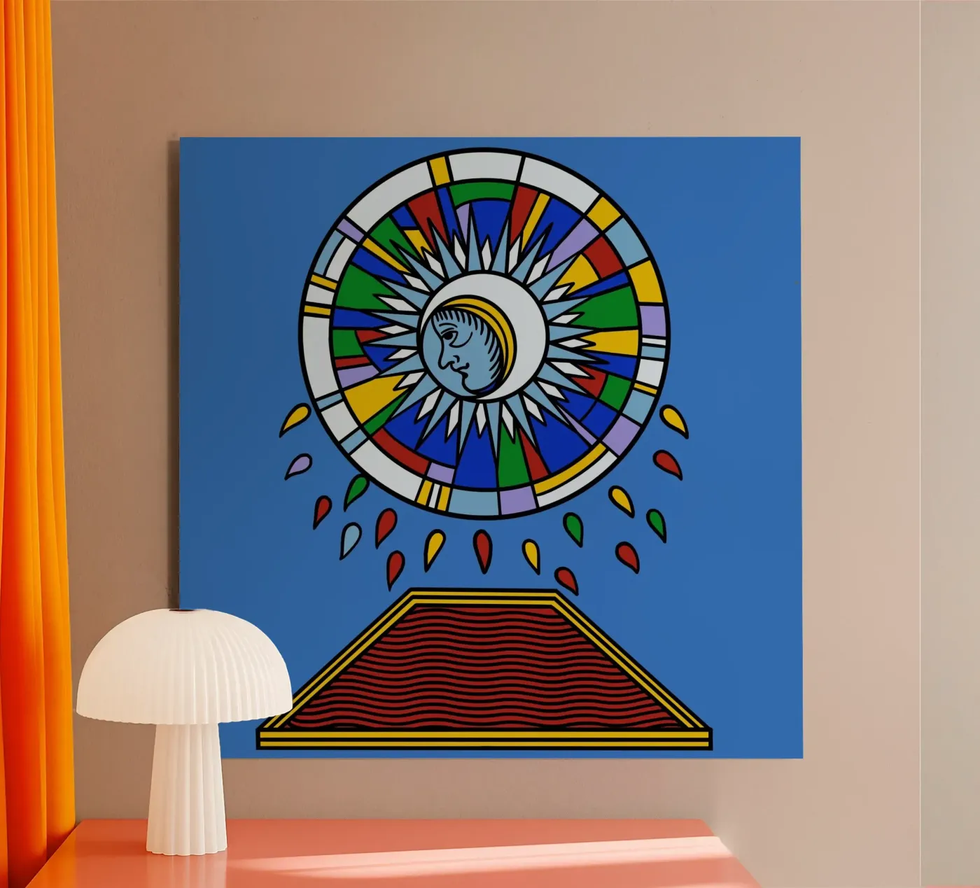 Violent Moon alluminio dibond da Charlie's Heart