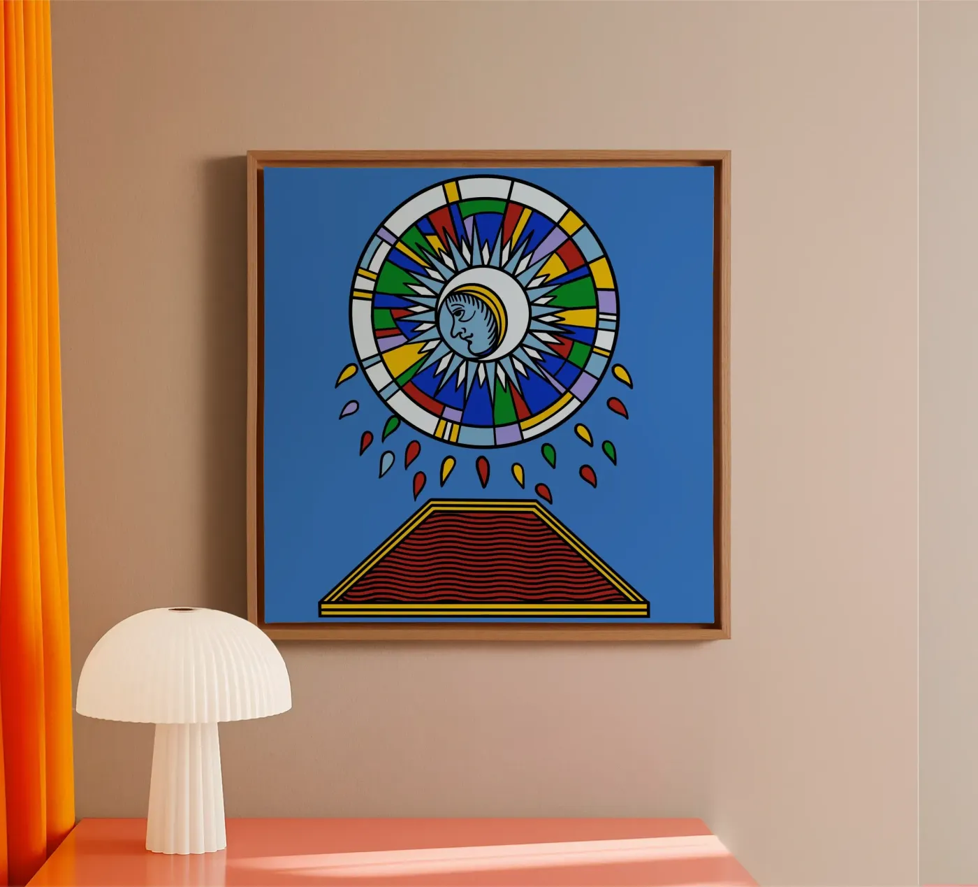 Violent Moon canvas van Charlie's Heart