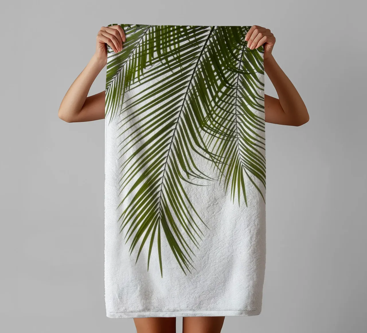 Palm Foliage III towel by amini54