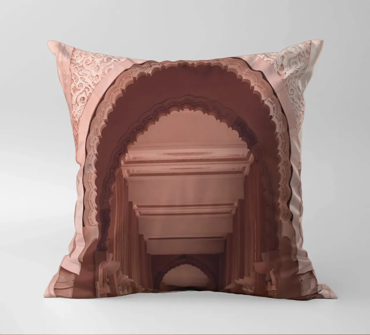 Oriental arcades - Timeless architecture decorative cushion by Whole©