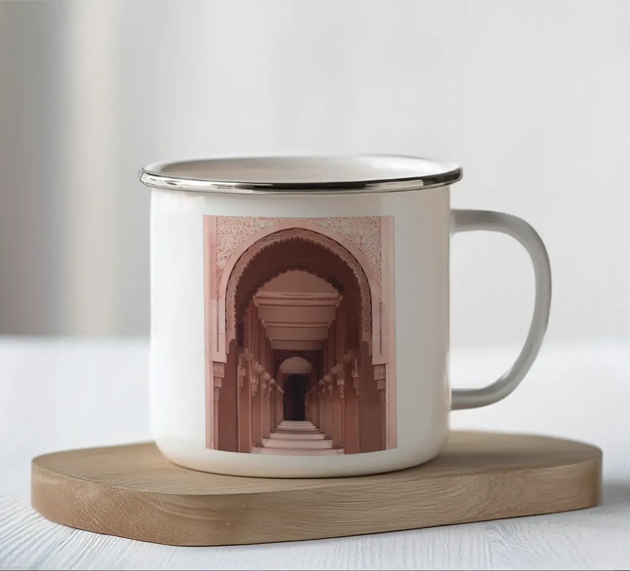 Arcades orientales - Une architecture intemporelle mug en émail de Whole©
