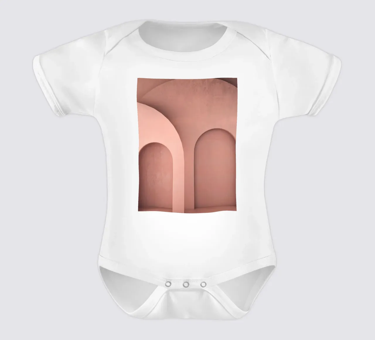 Minimalist arches - elegant architecture short-sleeve baby romper by Whole©