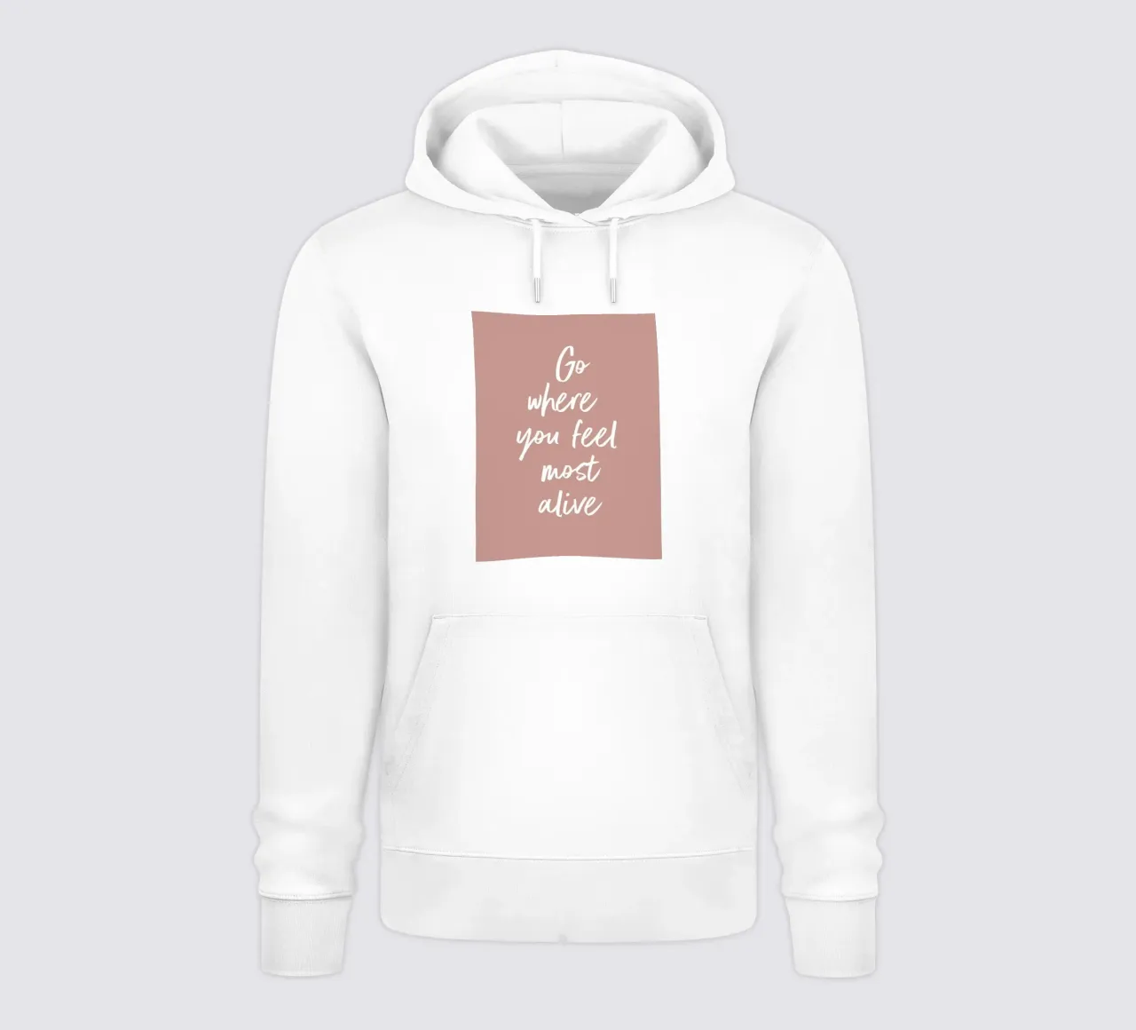 Inspirierender Spruch - Andate dove vi sentite più vivi felpa con cappuccio da Whole©