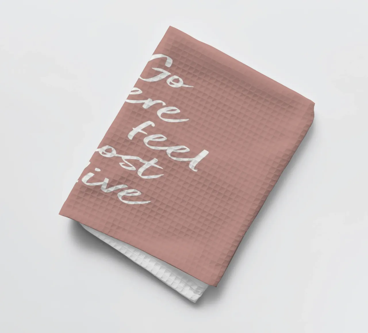 Inspirierender Spruch - Allez là où vous vous sentez le plus vivant torchon de Whole©