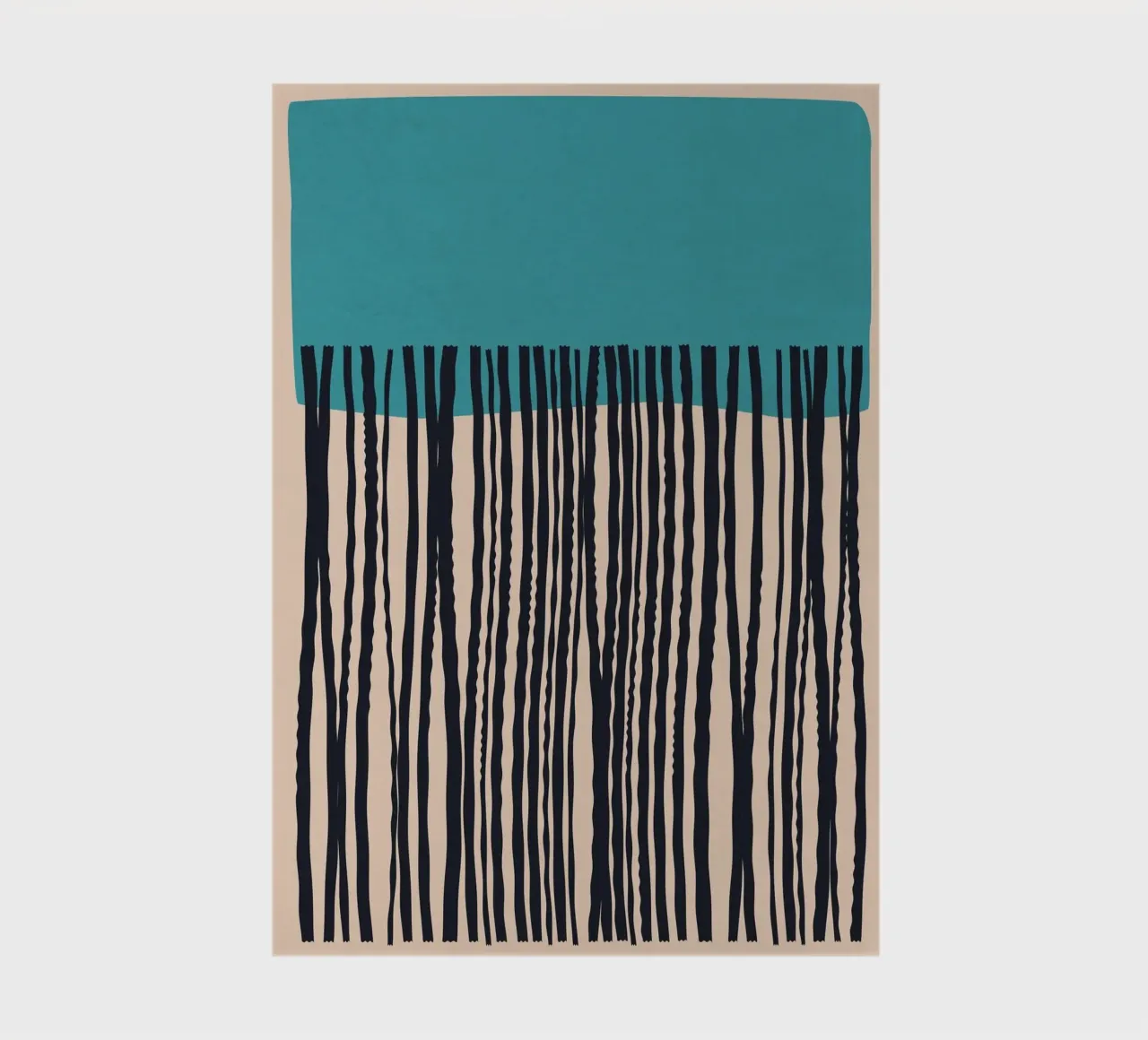 Modern turquoise and black line pattern design notebook by Whole©