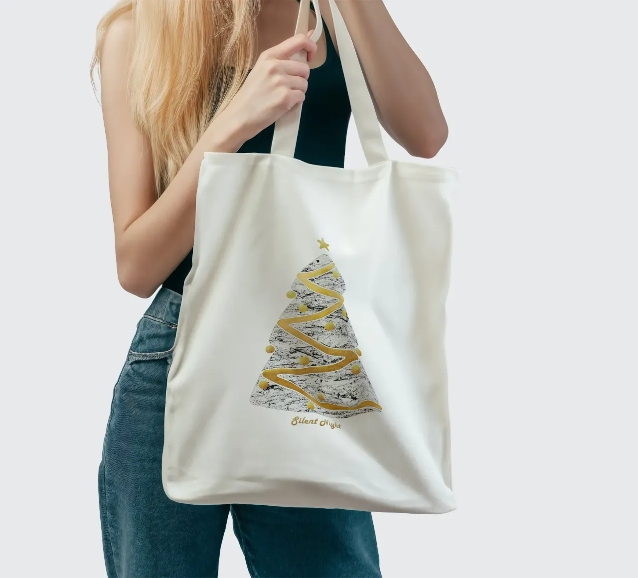 Albero di Natale II borsa in juta da amini54