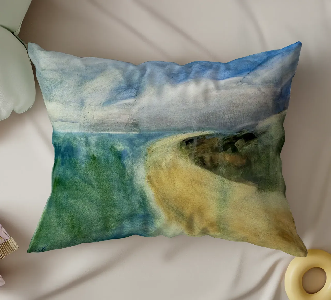Echi del mare cuscino da Stoian Hitrov
