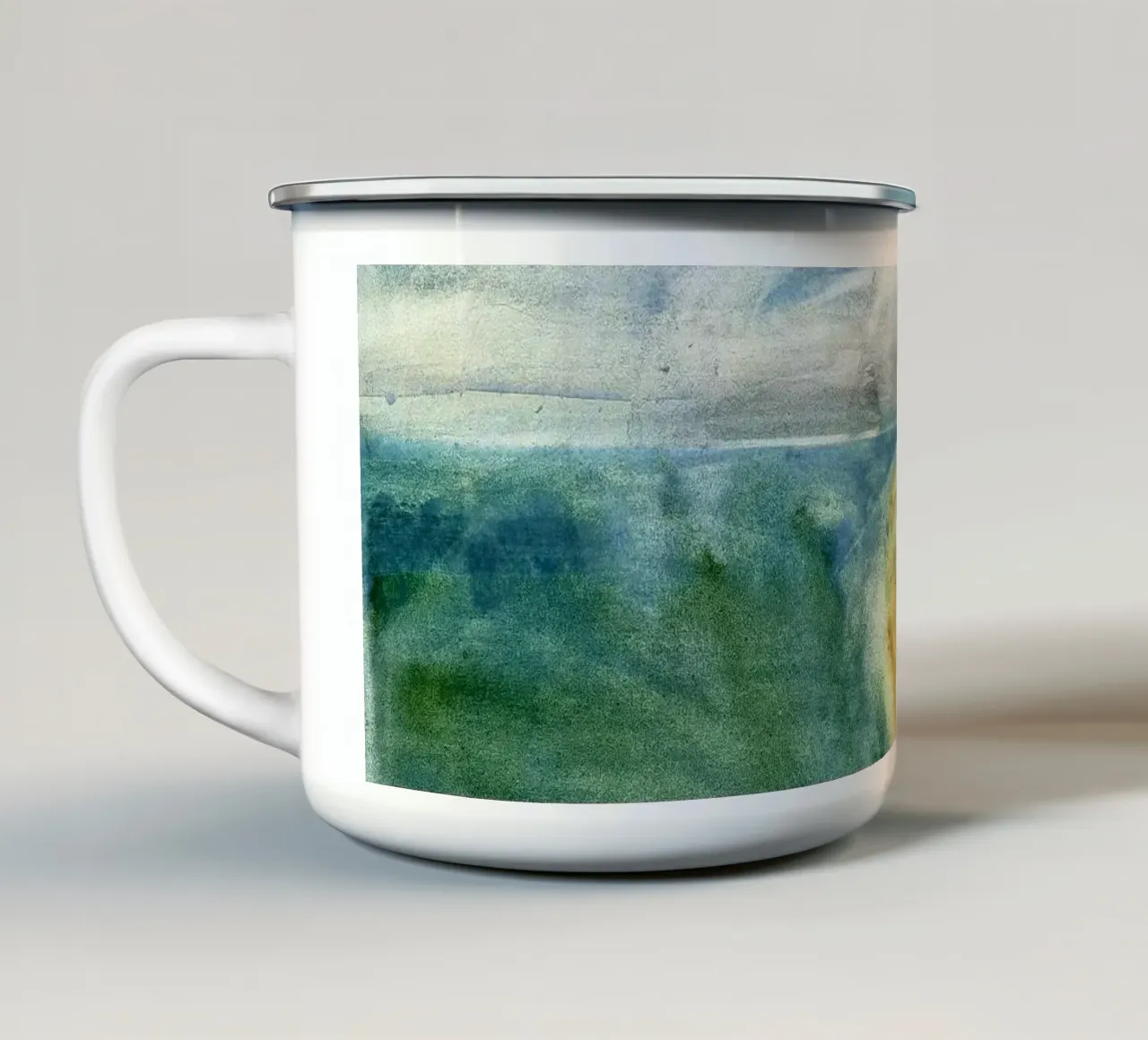 Echi del mare tazza in smalto da Stoian Hitrov
