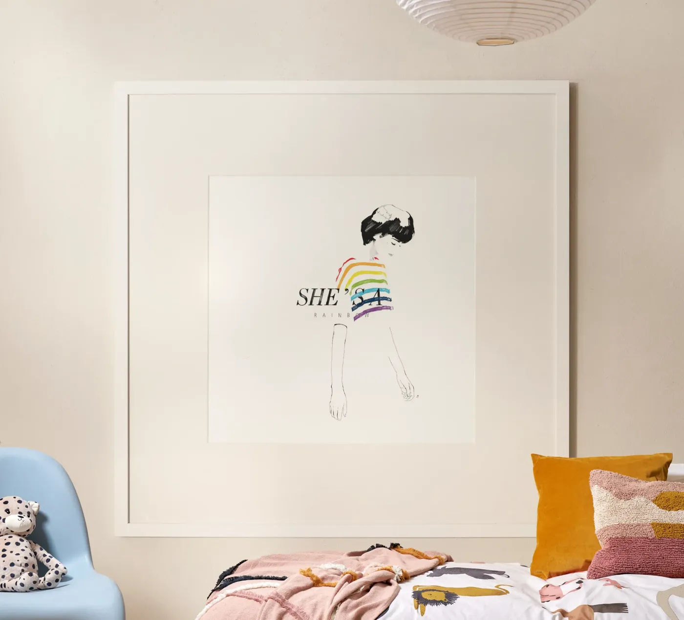 She's A Rainbow Poster von Manuel Rebollo