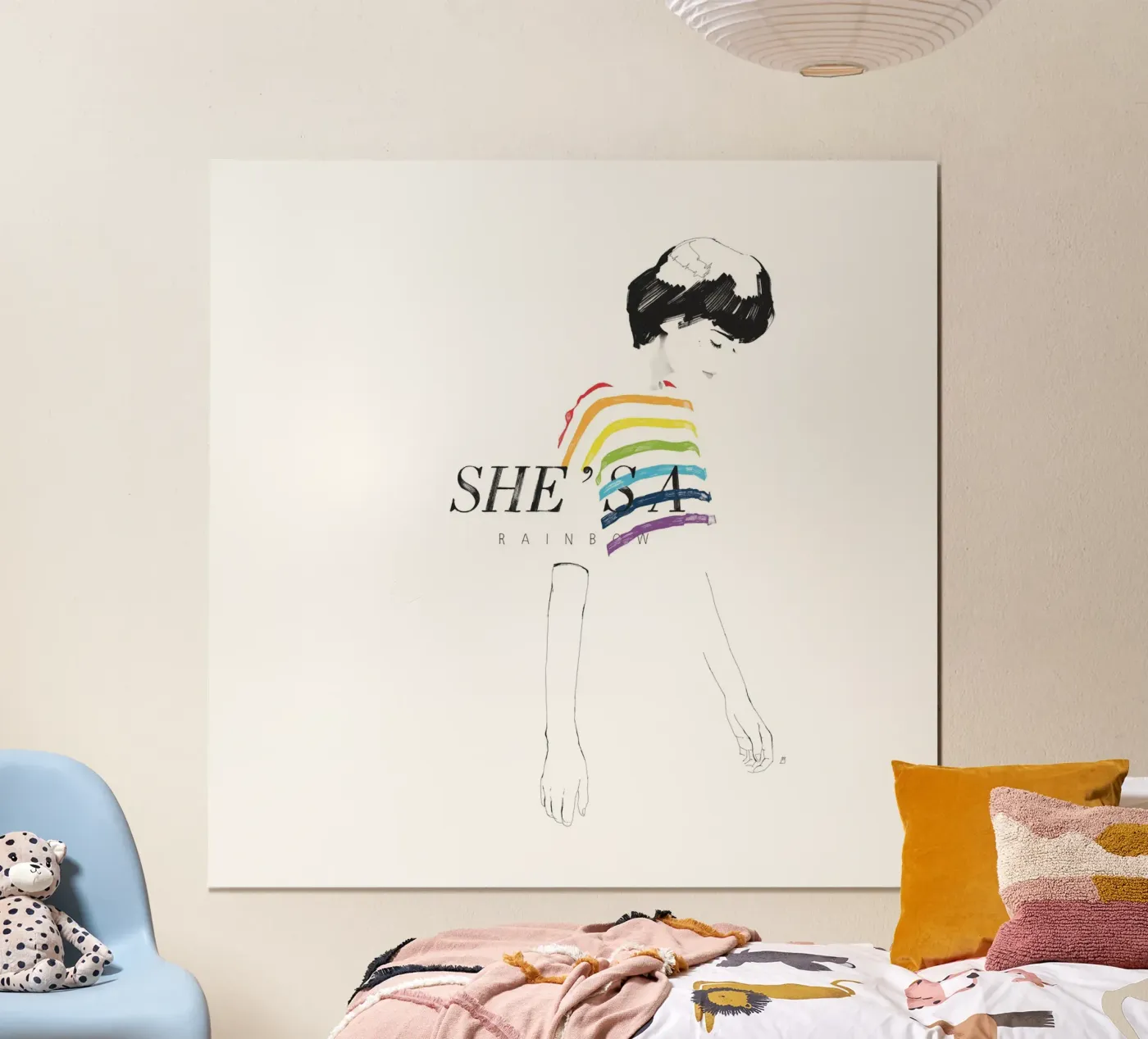 She's A Rainbow Poster von Manuel Rebollo