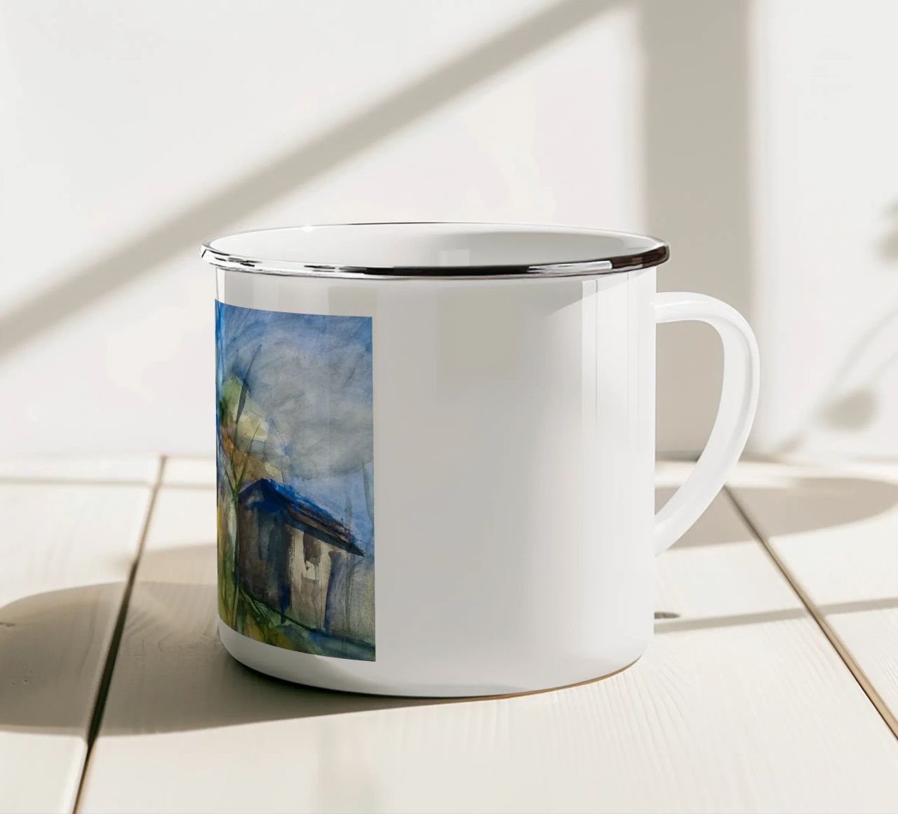 The Color of Home tazza in smalto da Stoian Hitrov