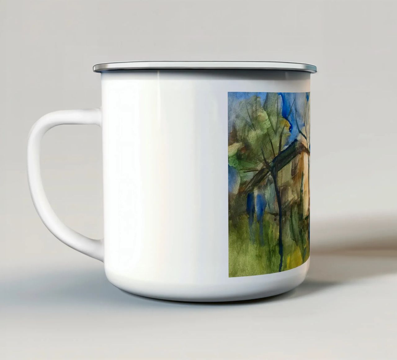 The Color of Home tazza in smalto da Stoian Hitrov