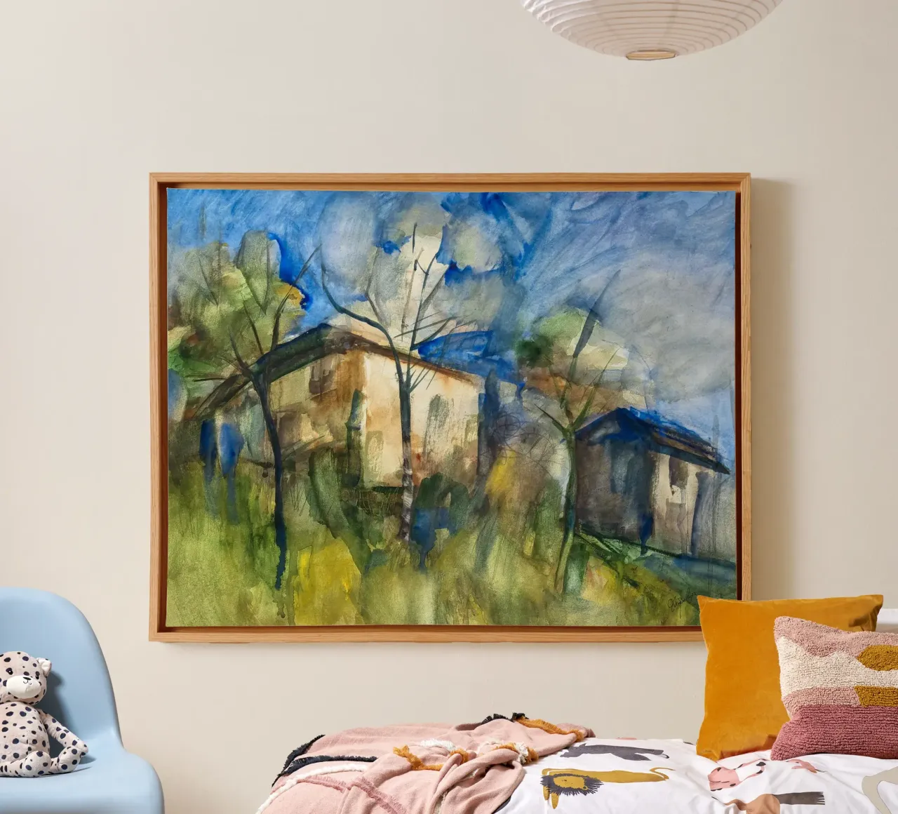 The Color of Home tela con Cornice a cassetta da Stoian Hitrov