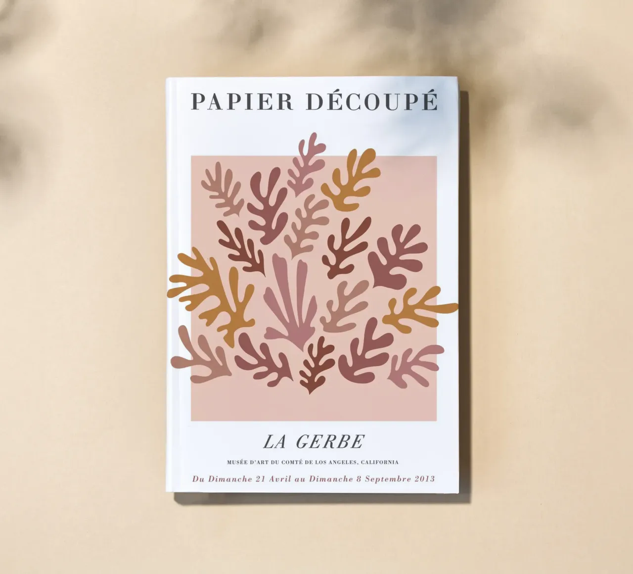 Papier Découpé - Floral abstraction in soft tones notebook by Whole©