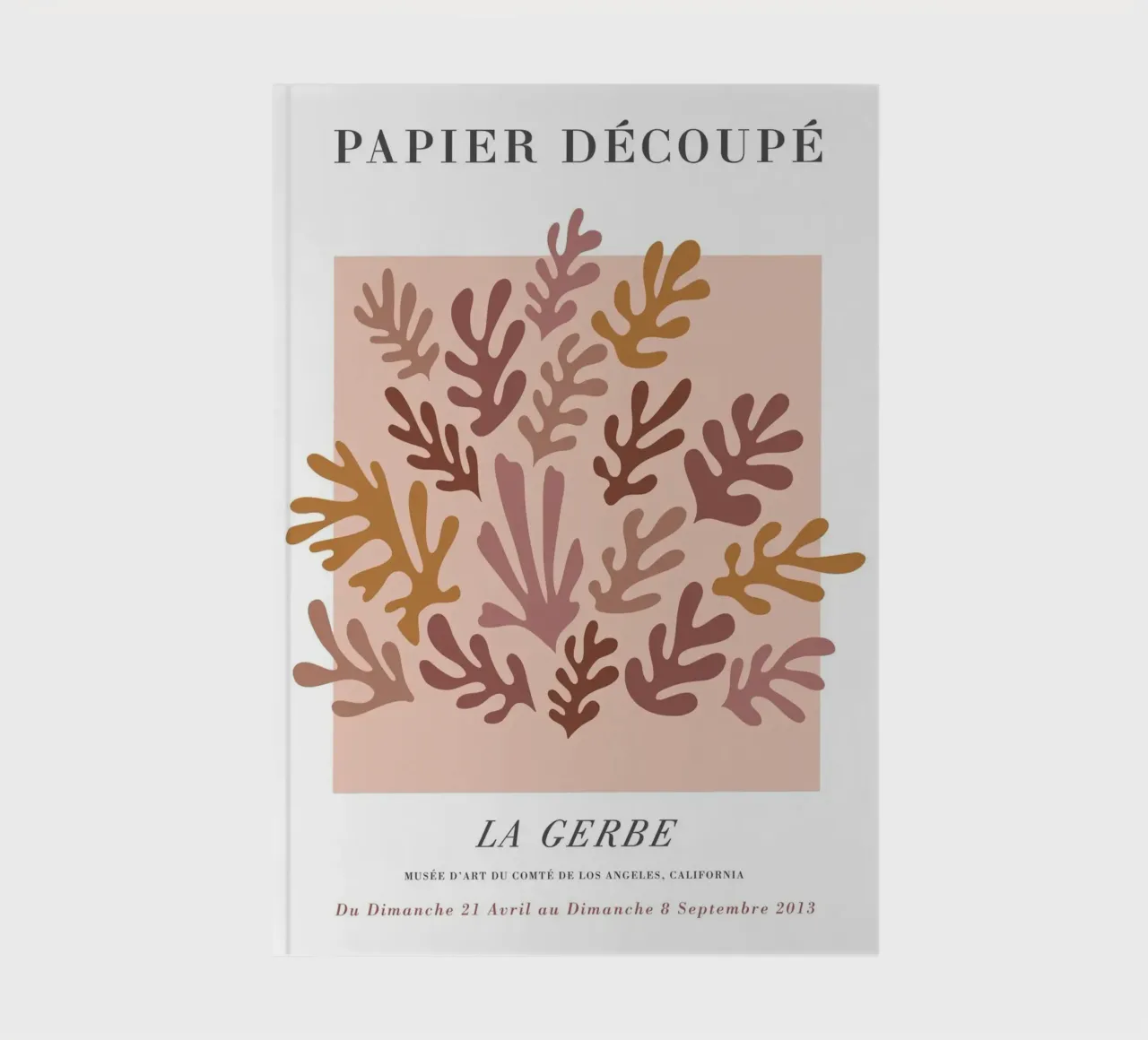 Papier Découpé - Floral abstraction in soft tones notebook by Whole©
