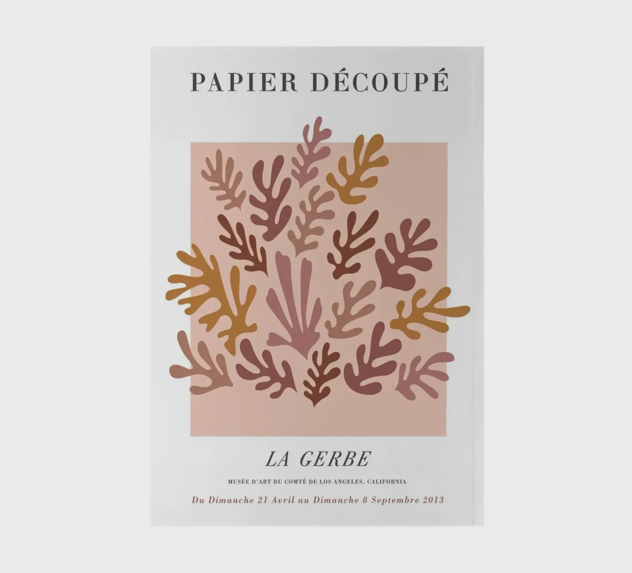 Papier Découpé - Floral abstraction in soft tones notebook by Whole©