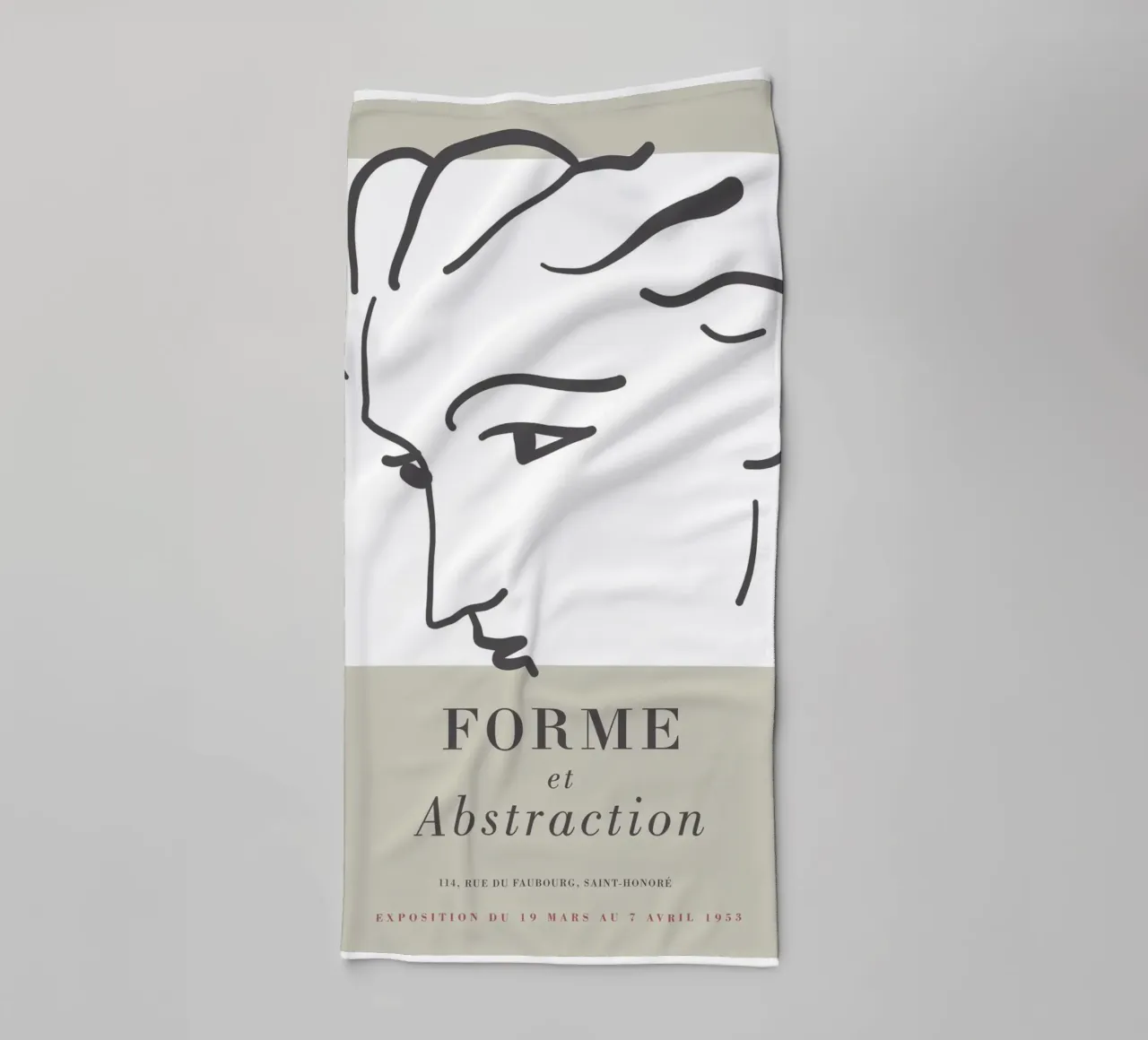 Forme et Abstraction - Minimalist Art towel by Whole©