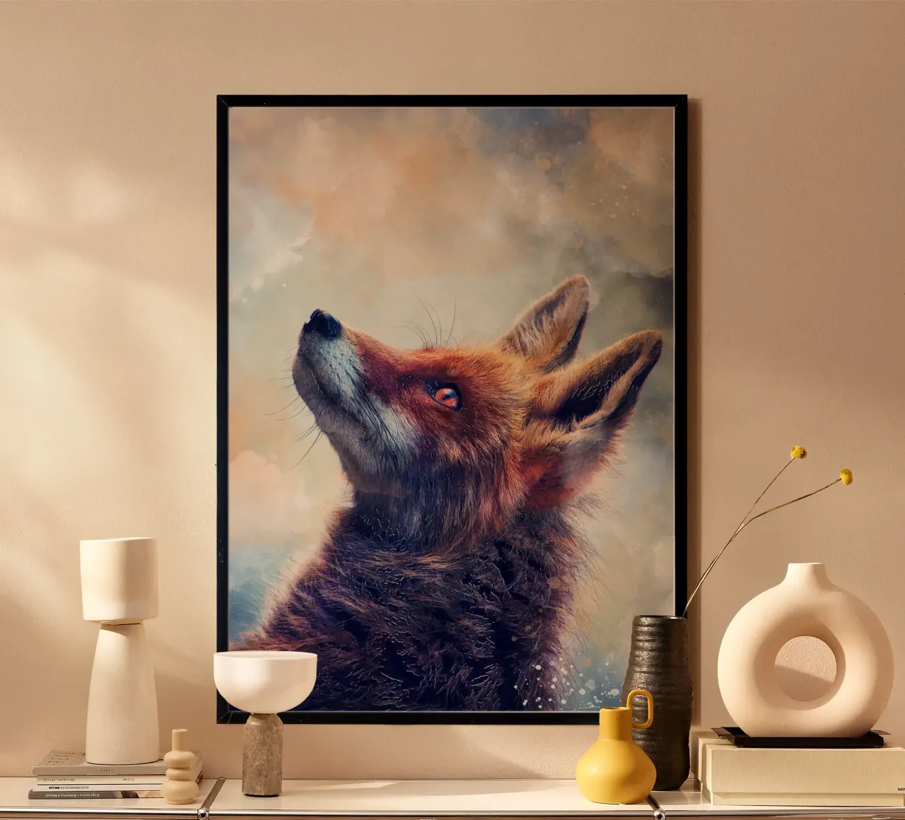 Incredibile arte animale della volpe carta hahnemühle da Justyna Jaszke JBJart