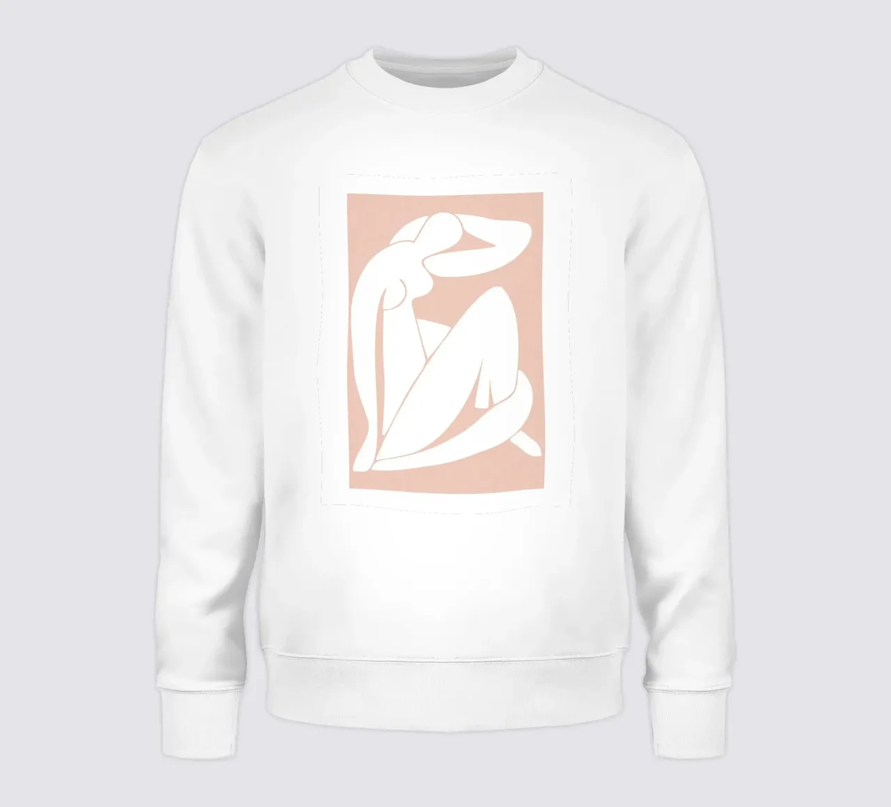 Abstract silhouette - Timeless minimal art sweatshirt by Whole©