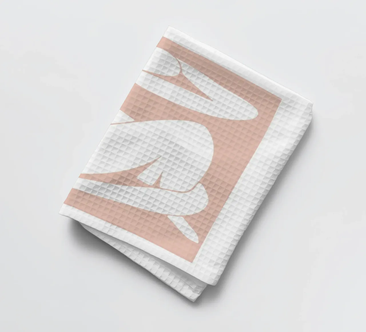 Silhouette abstraite - Art minimal intemporel torchon de Whole©
