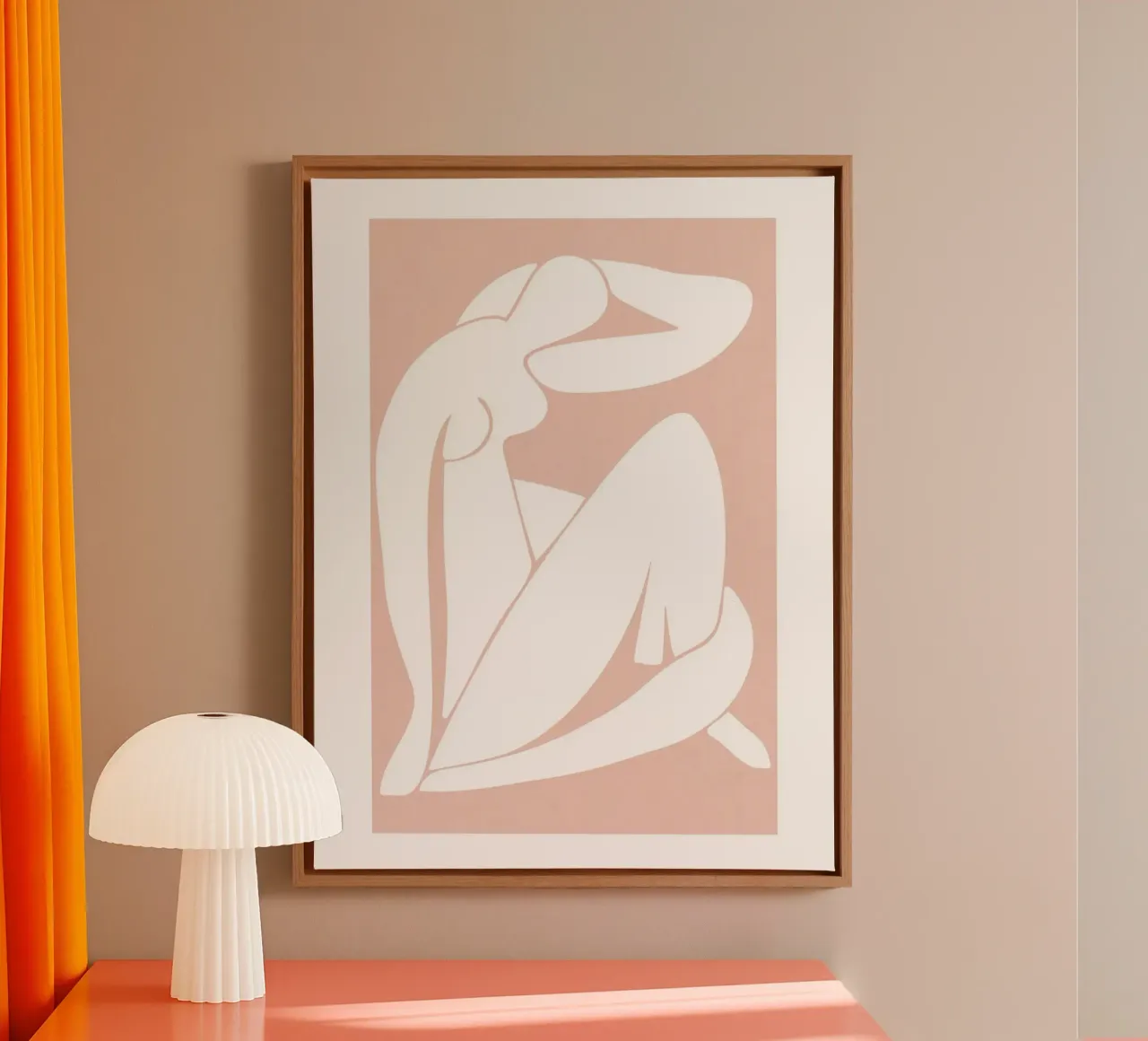 Abstract silhouette - Timeless minimal art canvas by Whole©