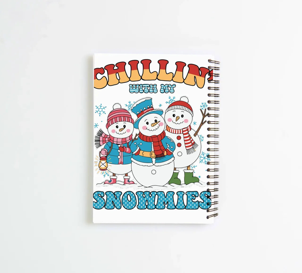 Chillin' with my Snowmies spiral notebook by edsonramosart