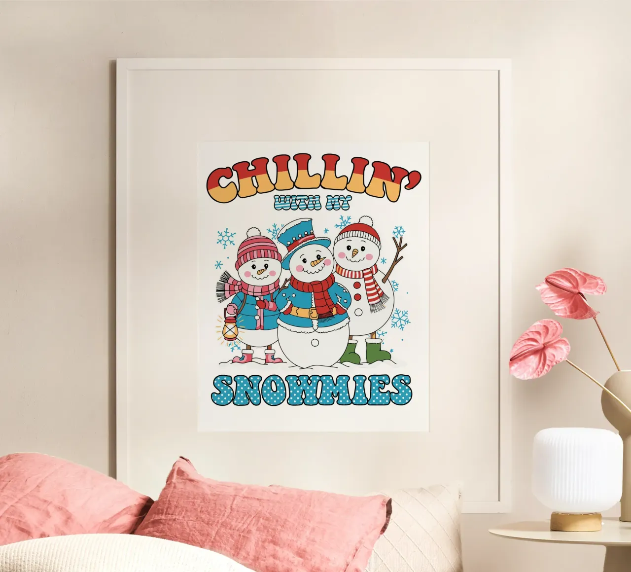 Chillin' with my Snowmies carta hahnemühle da edsonramosart