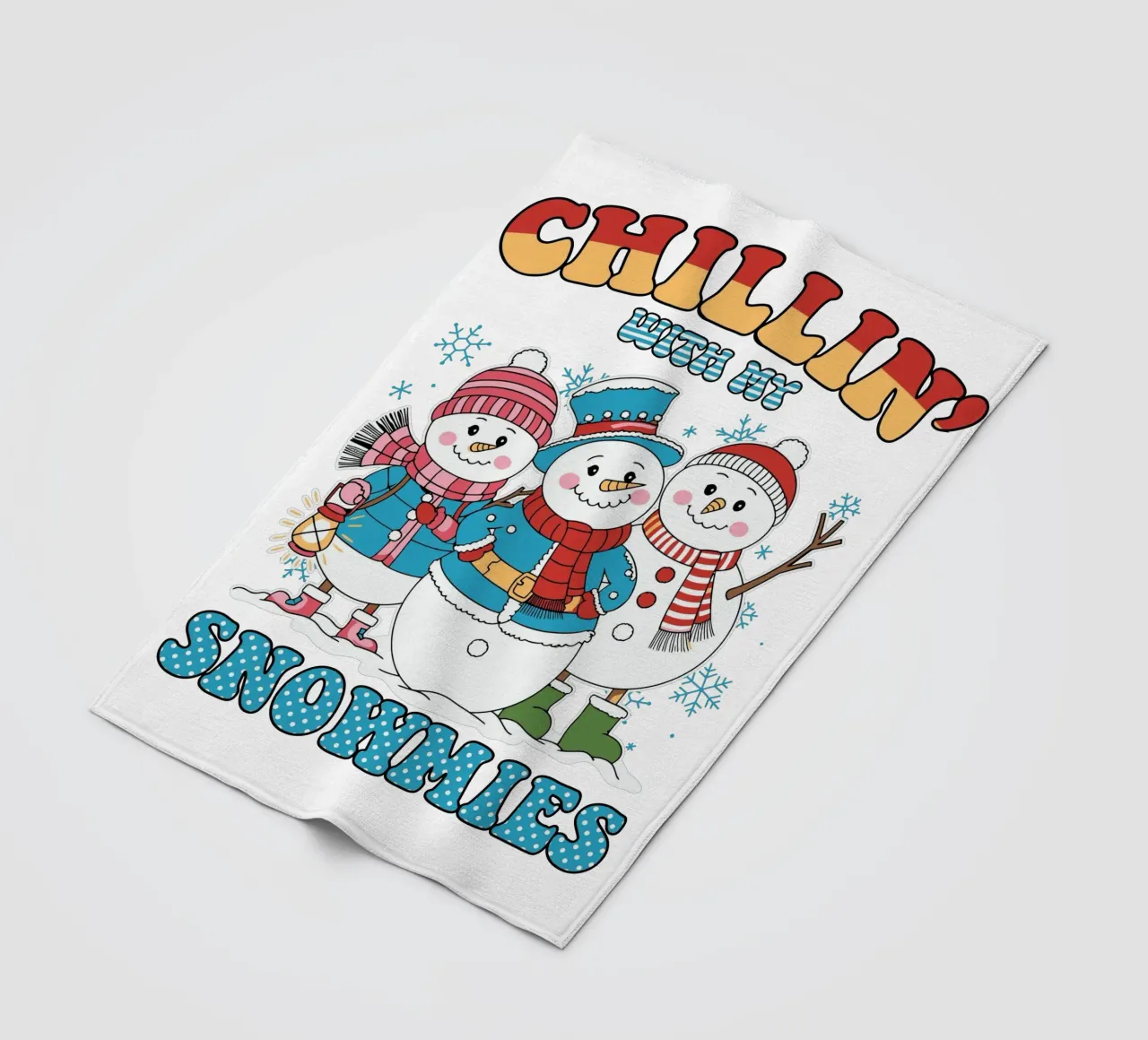 Chillin' with my Snowmies coperta in pile da edsonramosart
