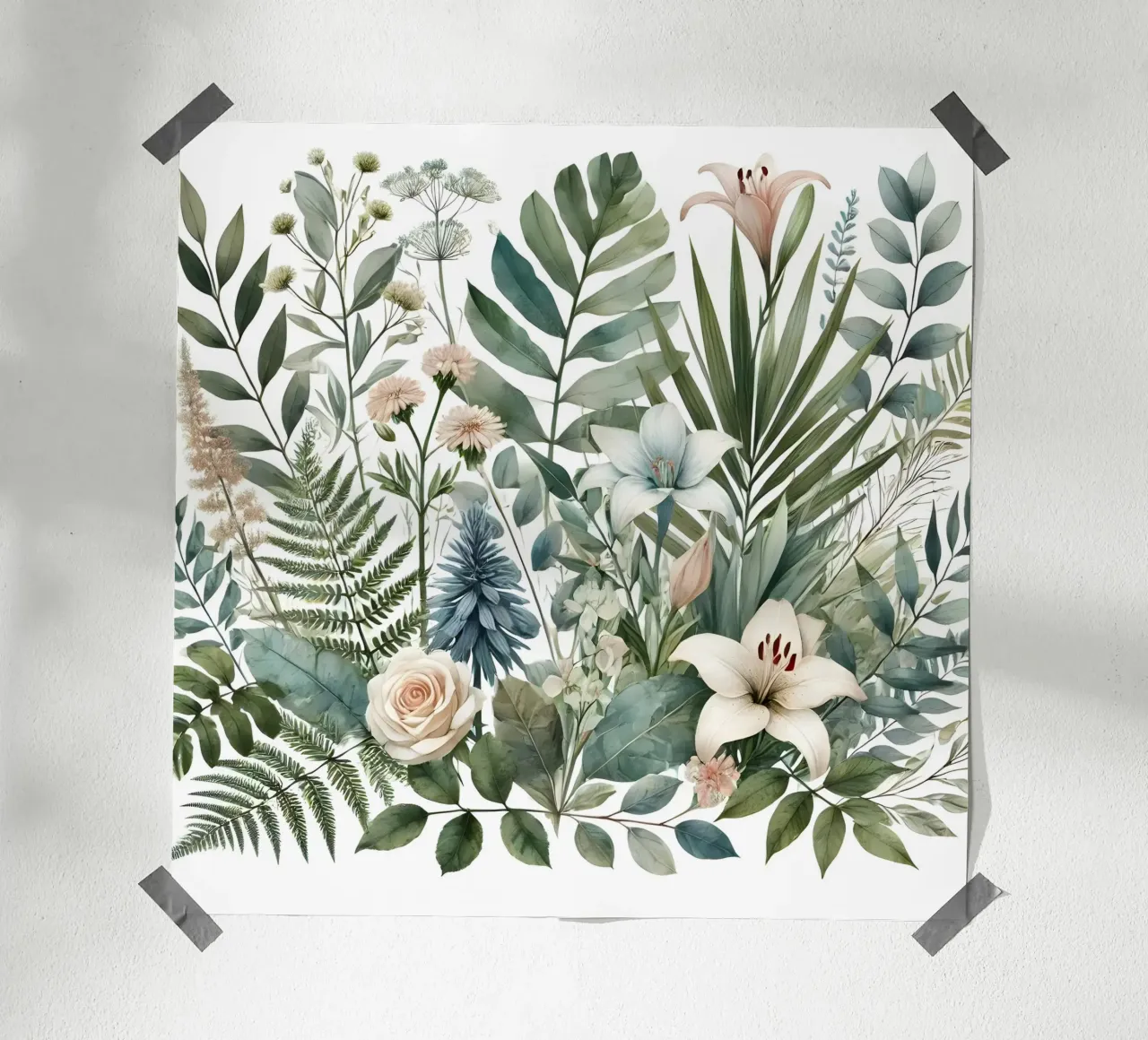 Botanica III poster con telaio in plastica da Travel with Chris