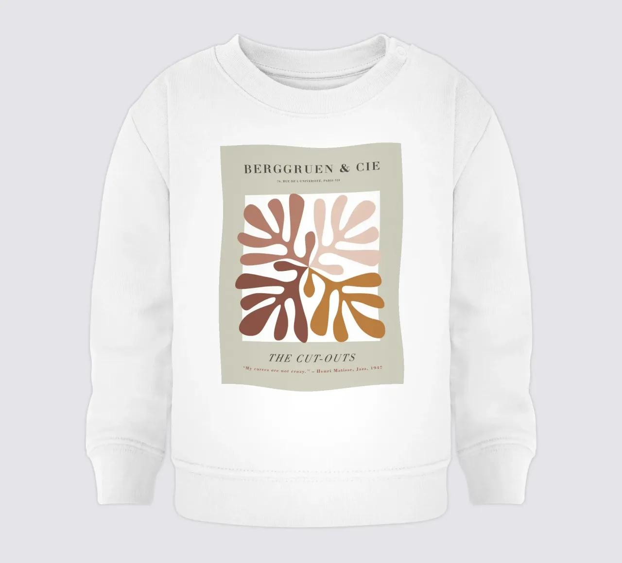 The Cut-Outs - Forme organiche e chic retrò felpa neonato da Whole©